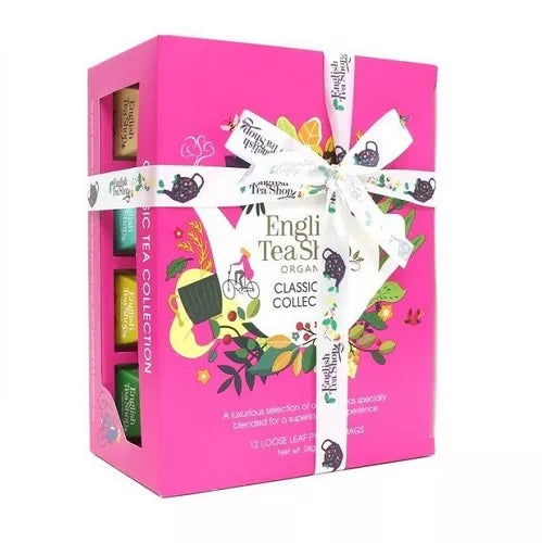 ENGLISH TEA SHOP Zestaw Christmas Tea White 6 piramidek w 6 różnych smakach (6x2g) (12 g) - BIO (Boże Narodzenie)