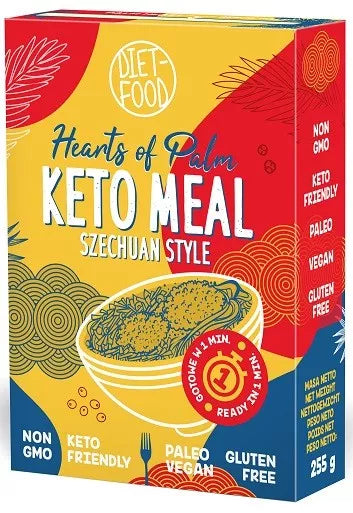 % DIET-FOOD Keto Posiłek z Serc Palmy - bezglutenowe danie syczuańskie (255 g) - data 30.04.2025