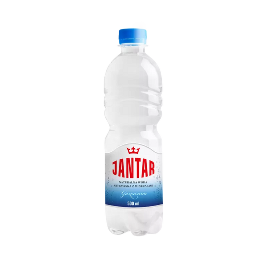 JANTAR Woda źródlana średniozmineralizowana gazowana (500ml)