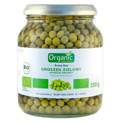 ORGANIC Groszek zielony konserwowy ekologiczny 350 g (230 g) - BIO